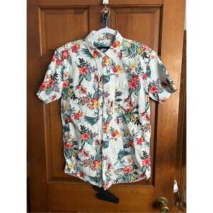 Batman, classic TV series Button up men’s medium Hawaiian floral, tropical shirt